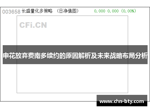申花放弃费南多续约的原因解析及未来战略布局分析